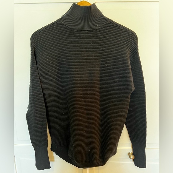 Aerie | Offline | NWT| Women’s | Turtleneck | Quarter Zip | Ribbed | Black | xxs - Picture 9 of 9